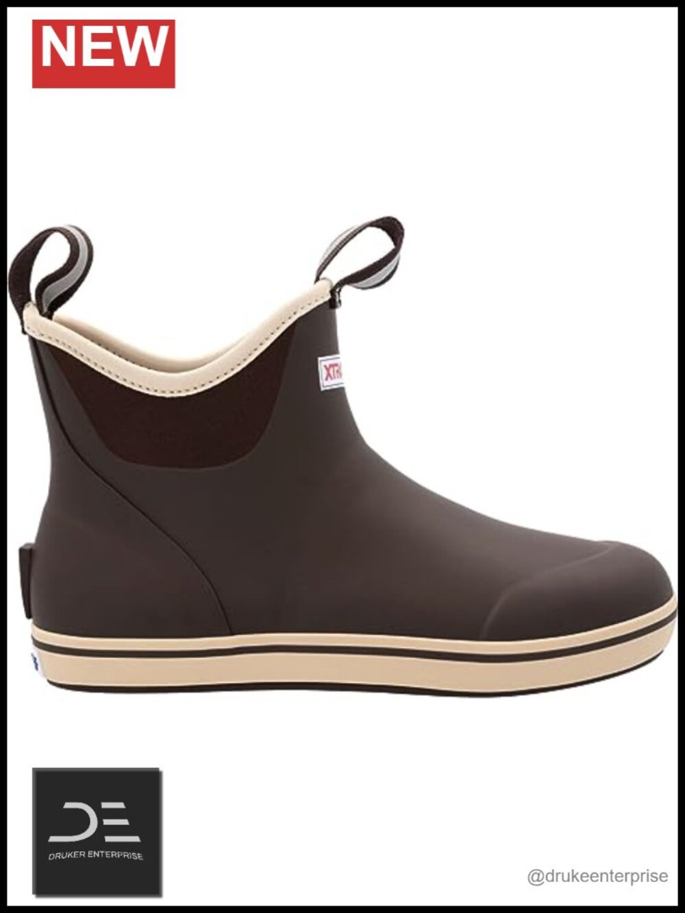 Women's Waterproof Slip-Resistant Ankle Deck Boots, Pull-On, Neoprene,